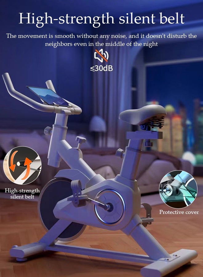 Spides Exercise Bikes Stationary Bikes with Adjustable Magnetic Resistance Curved Handlebar Silent Indoor Cycling Bike Height Adjustable Seat Spinning Bike 150 KG Loading Capacity Exercise Bikes for Home Fitness Cycle Spin Bike - Image 3